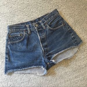 Vintage Levi’s 501 Medium Wash Button Fly Denim Shorts